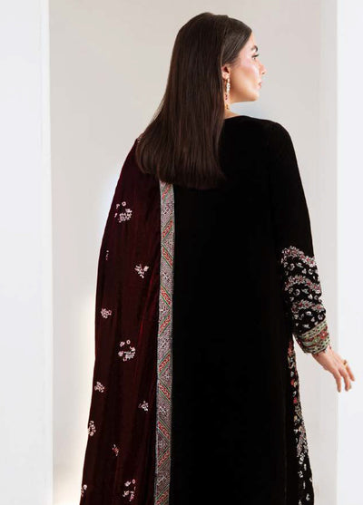 Maya by Nureh Unstitched Velvet Embroidered 3 Piece Suits NU25MV NW-113 - Festive Collection