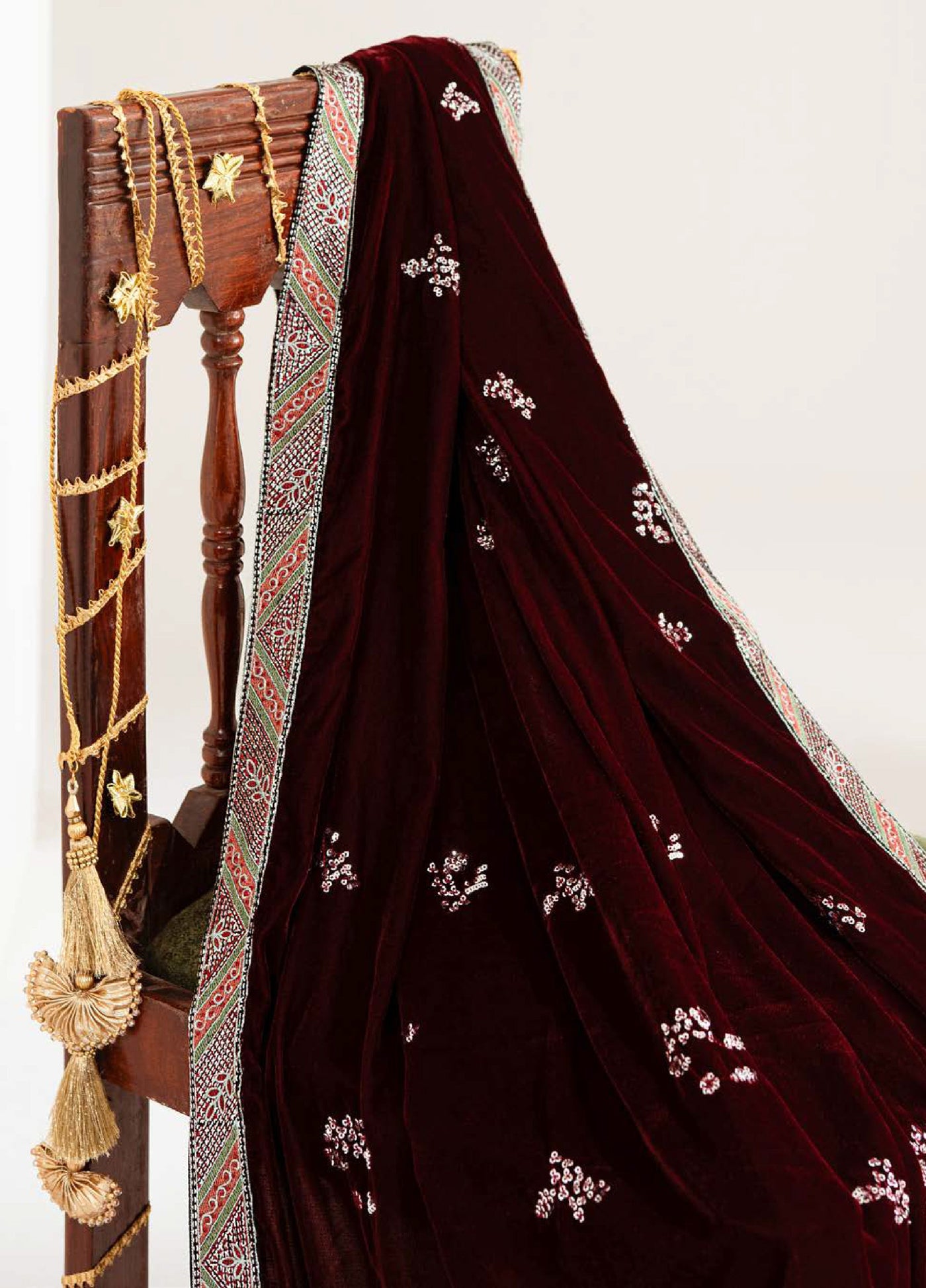 Maya by Nureh Unstitched Velvet Embroidered 3 Piece Suits NU25MV NW-113 - Festive Collection