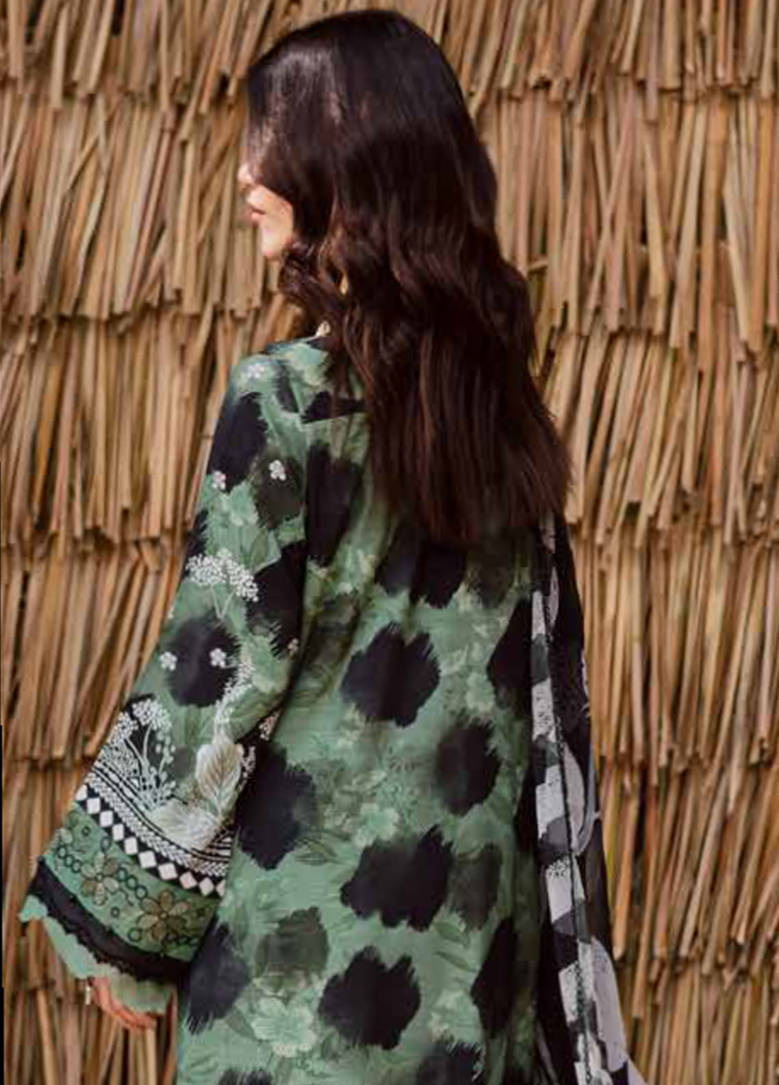 Nureh Embroidered Linen Suits Unstitched 3 Piece NU25GEU NWG-86