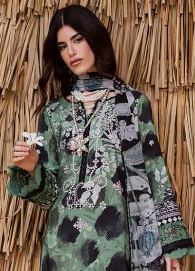 Nureh Embroidered Linen Suits Unstitched 3 Piece NU25GEU NWG-86