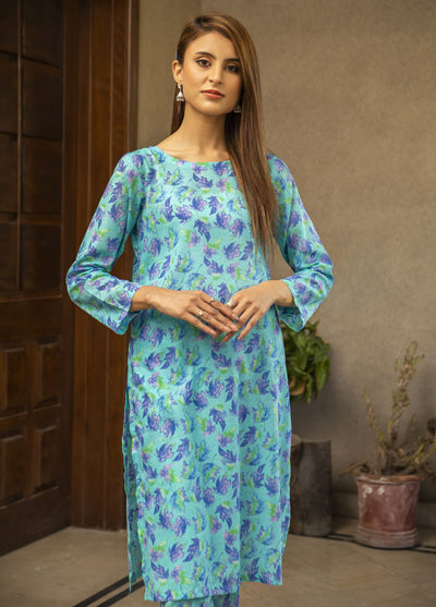 Naaz Couture Casual Pret Lawn 2 Piece Suit NC23FP Bluish Purple