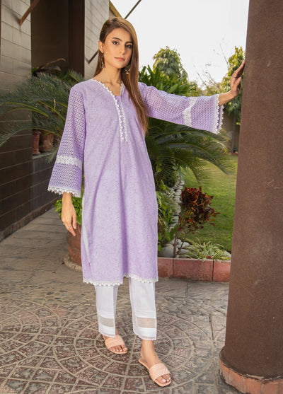 Naaz Couture Casual Pret Chikankari Lawn Kurta NC23NK-2 Lilac