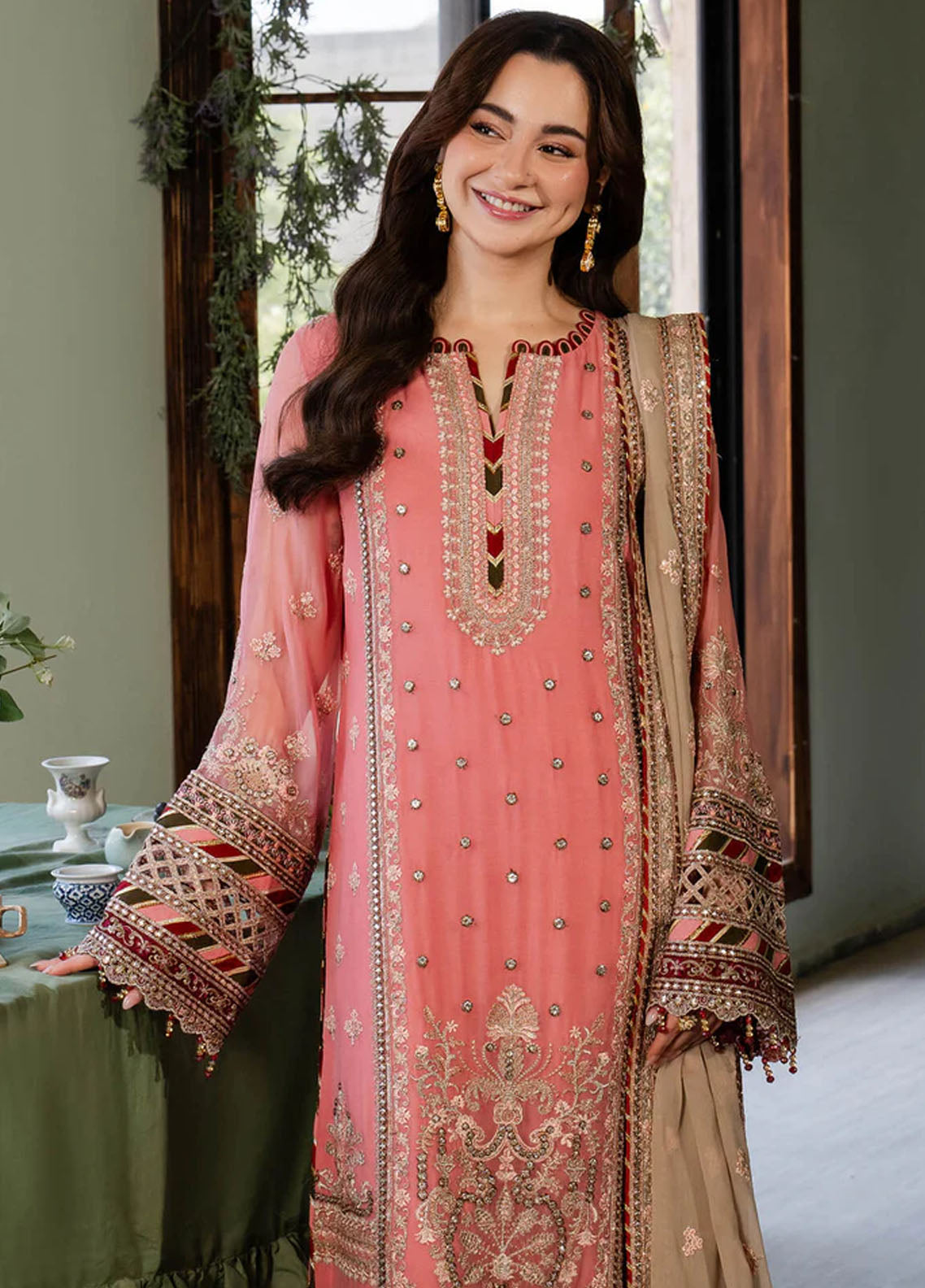 Naina By Imrozia Unstitched Chiffon Collection 2024  Aainaa