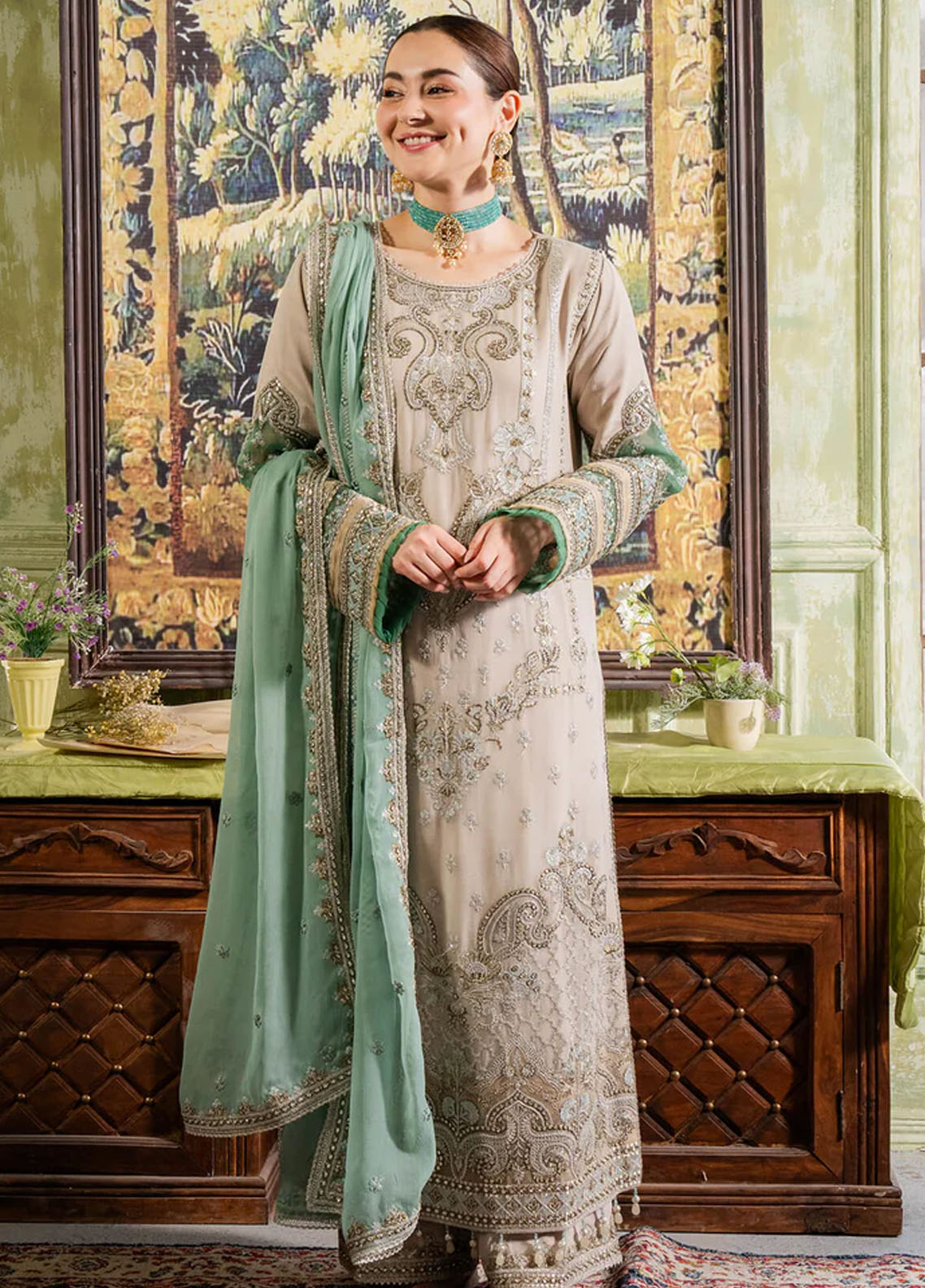 Naina By Imrozia Unstitched Chiffon Collection 2024 Beena