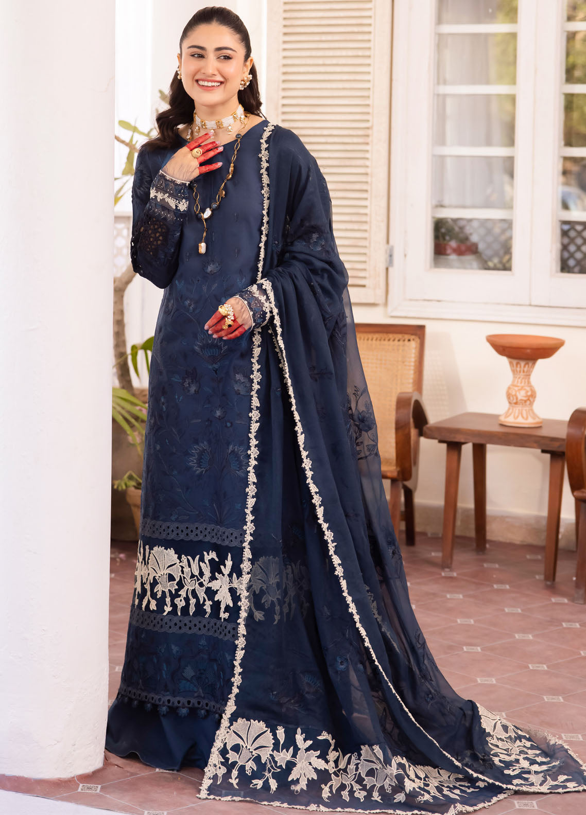 Nani Ka Ghar by Iznik Luxury Lawn Eid Collection 2024 NKG-03 Ayina