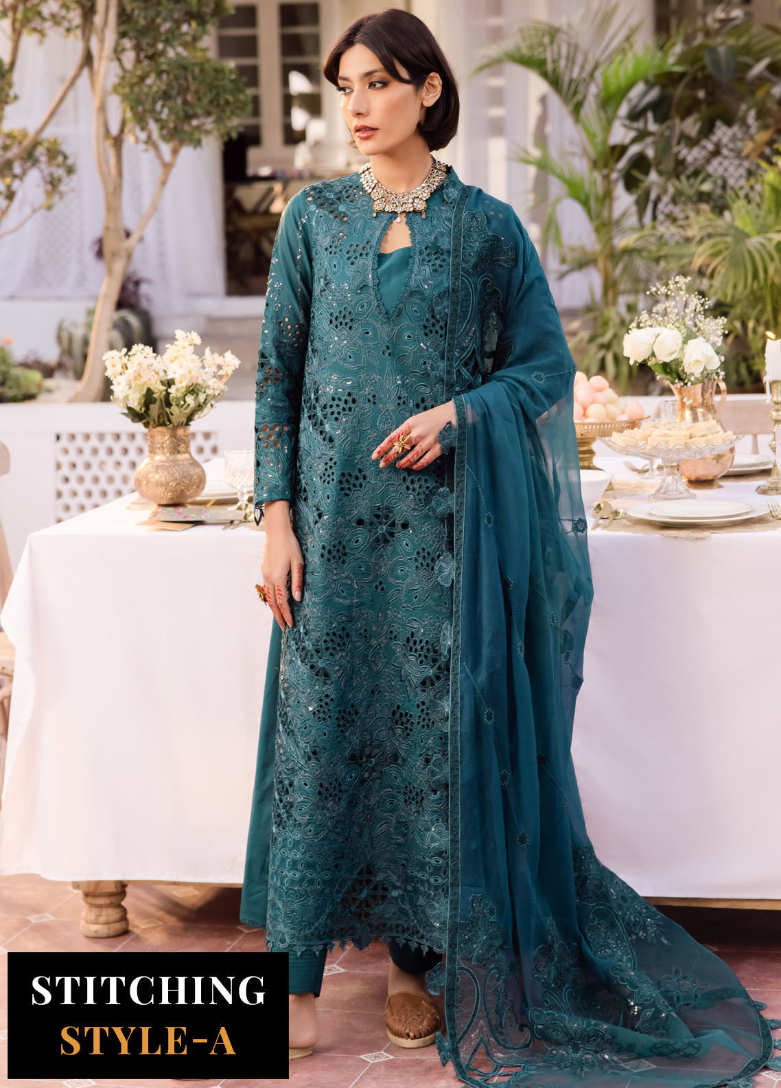 Nani Ka Ghar by Iznik Luxury Lawn Eid Collection 2024 NKG-07 Naina