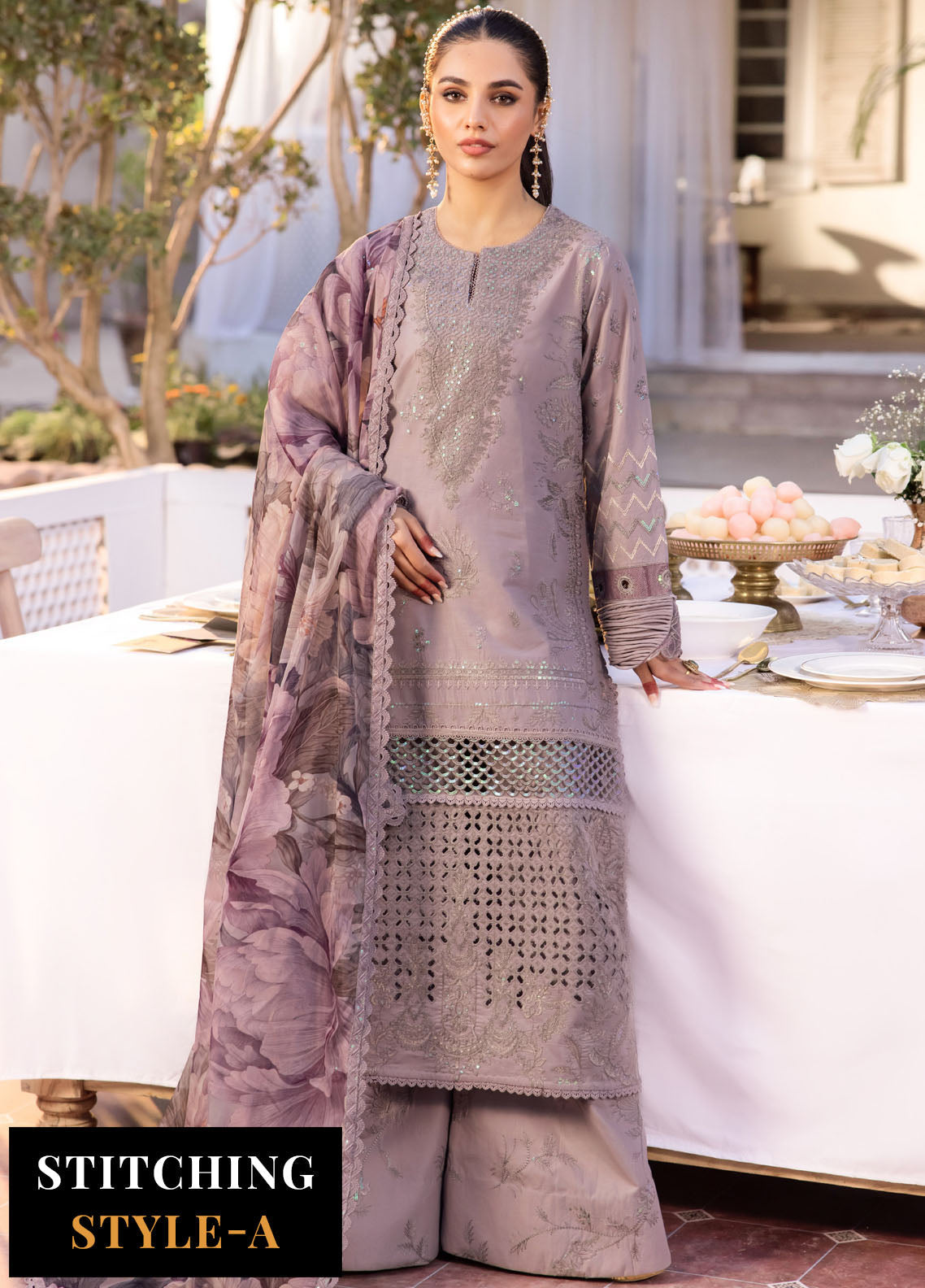 Nani Ka Ghar by Iznik Luxury Lawn Eid Collection 2024 NKG-08 Khushboo