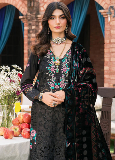 Nazakat By Mahnur Embroidered Corduroy Suit Unstitched 3 Piece MN24N D-03 Talia - Winter Collection