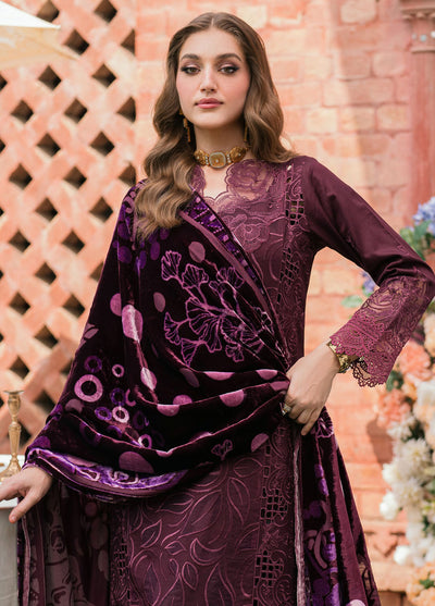 Nazakat By Mahnur Embroidered Corduroy Suit Unstitched 3 Piece MN24N D-07 Zarae - Winter Collection