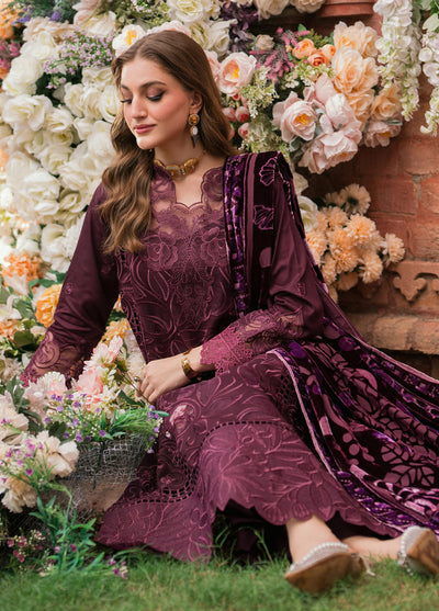 Nazakat By Mahnur Embroidered Corduroy Suit Unstitched 3 Piece MN24N D-07 Zarae - Winter Collection