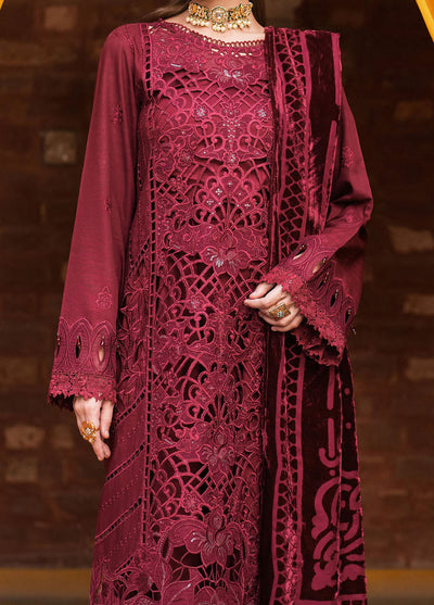 Nazakat By Mahnur Embroidered Corduroy Suit Unstitched 3 Piece MN24N D-09 Reina - Winter Collection