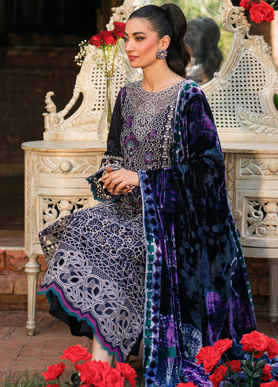 Nazakat By Mahnur Embroidered Corduroy Suit Unstitched 3 Piece MN24N D-11 Mira - Winter Collection