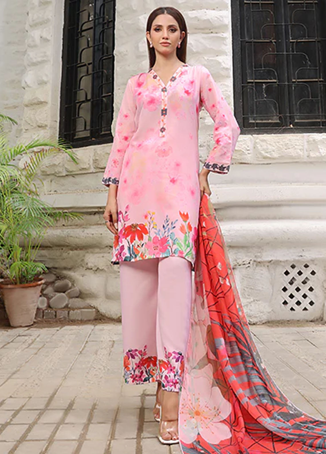 Nazmina Pret Casual Swiss Lawn 3 Piece Suit Euphoria LD-02