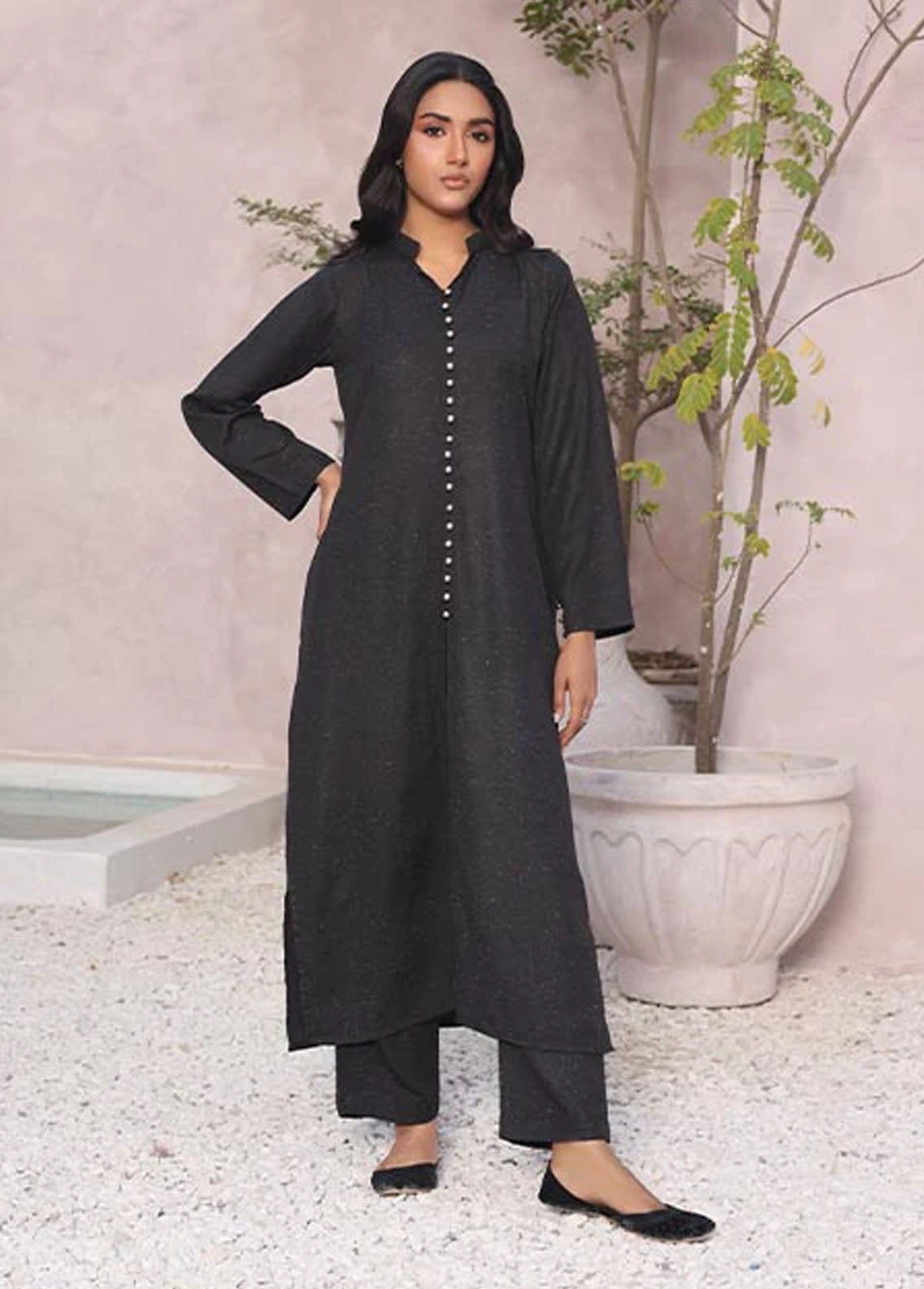 Nazmina Pret Casual Khaddar 2 Piece Suit KP-300 Sable Metal