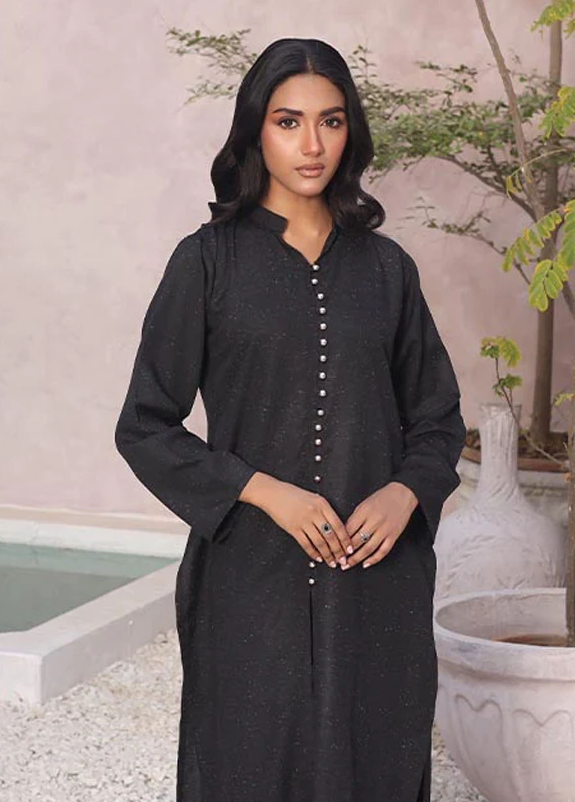 Nazmina Pret Casual Khaddar 2 Piece Suit KP-300 Sable Metal