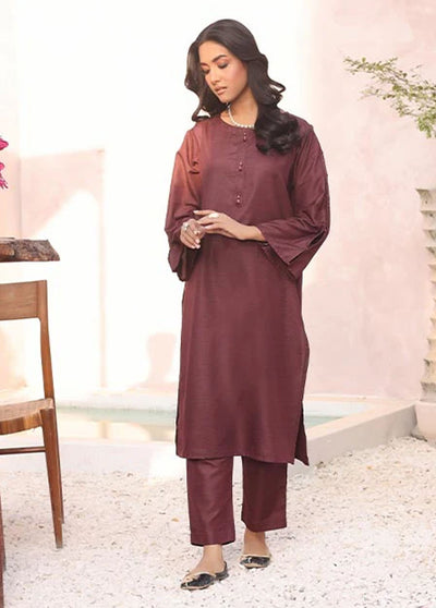 Nazmina Pret Casual Khaddar 2 Piece Suit KP-303 Burnt Amber