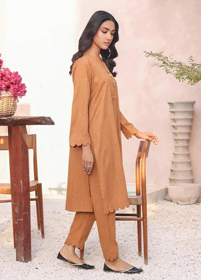 Nazmina Pret Casual Khaddar 2 Piece Suit KP-304 Russet Floral Cut