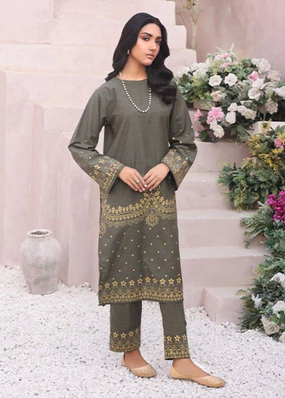 Nazmina Pret Casual Khaddar 2 Piece Suit KP-305 Shrek Self Printed