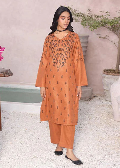 Nazmina Pret Casual Khaddar 2 Piece Suit KP-307 Tawny Caramel