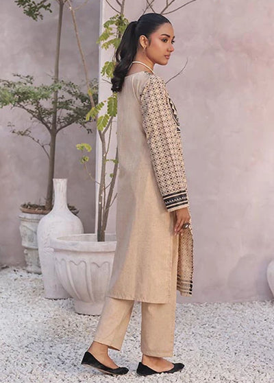 Nazmina Pret Casual Khaddar 2 Piece Suit KP-308 Ivory Dove