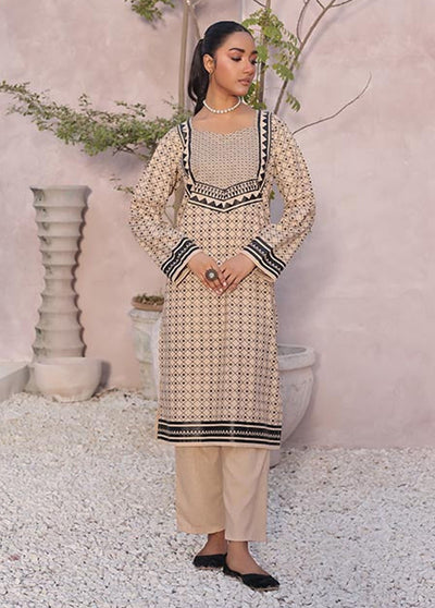 Nazmina Pret Casual Khaddar 2 Piece Suit KP-308 Ivory Dove