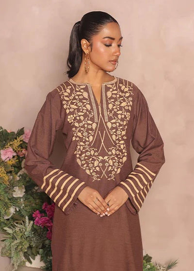 Nazmina Pret Casual Khaddar 2 Piece Suit KP-312 Cedar Walnut