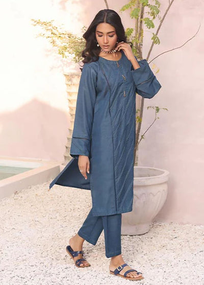 Nazmina Pret Casual Khaddar 2 Piece Suit KP302 Midnight Azure