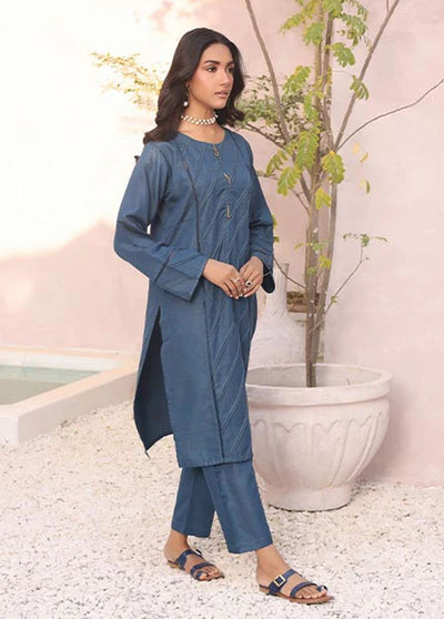 Nazmina Pret Casual Khaddar 2 Piece Suit KP302 Midnight Azure