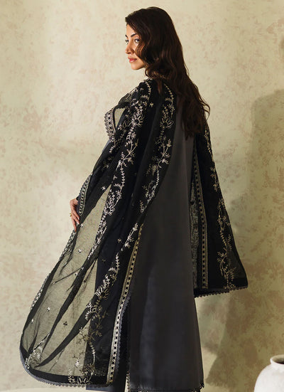 Neeshay Monochrome Unstitched Lawn Collection 2024 Fume