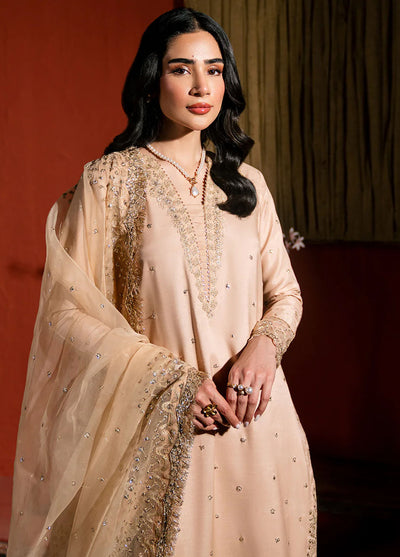 Neeshay Pret Embroidered Raw Silk 3 Piece Suit RS-05