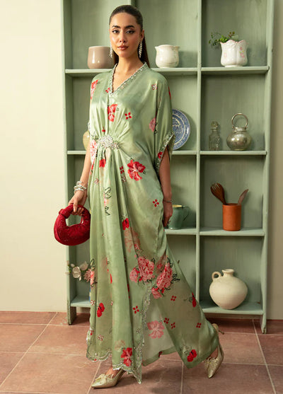 Celeste by Imrozia Pret Hand work Shamooz Silk Kaftaan SP-111 Nimbus