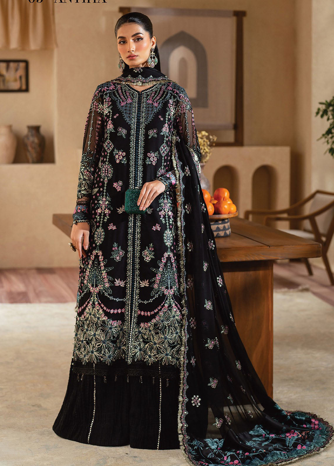 Niran by Xenia Luxury Unstitched Formals Collection 2025 D-05 Antiha