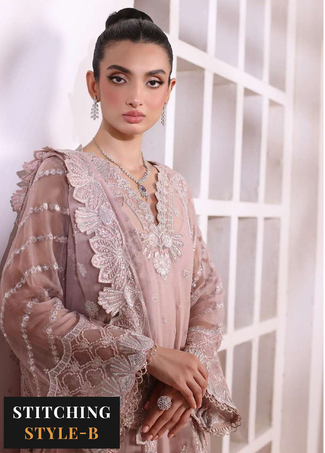 Noor By Saadia Asad Chiffon De Luxe Formal Collection 2024 D-03 Olivia