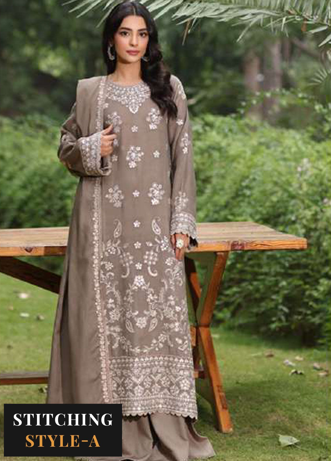 Noor By Sadia Embroidered  Suit Unstitched 3 Piece NSA24SW D-2 Harud - Winter Collection