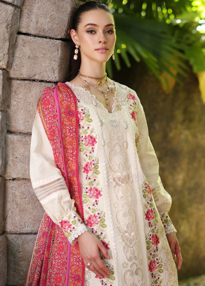 Noor By Saadia Asad Luxury Chikankari Lawn 2024 D-12B