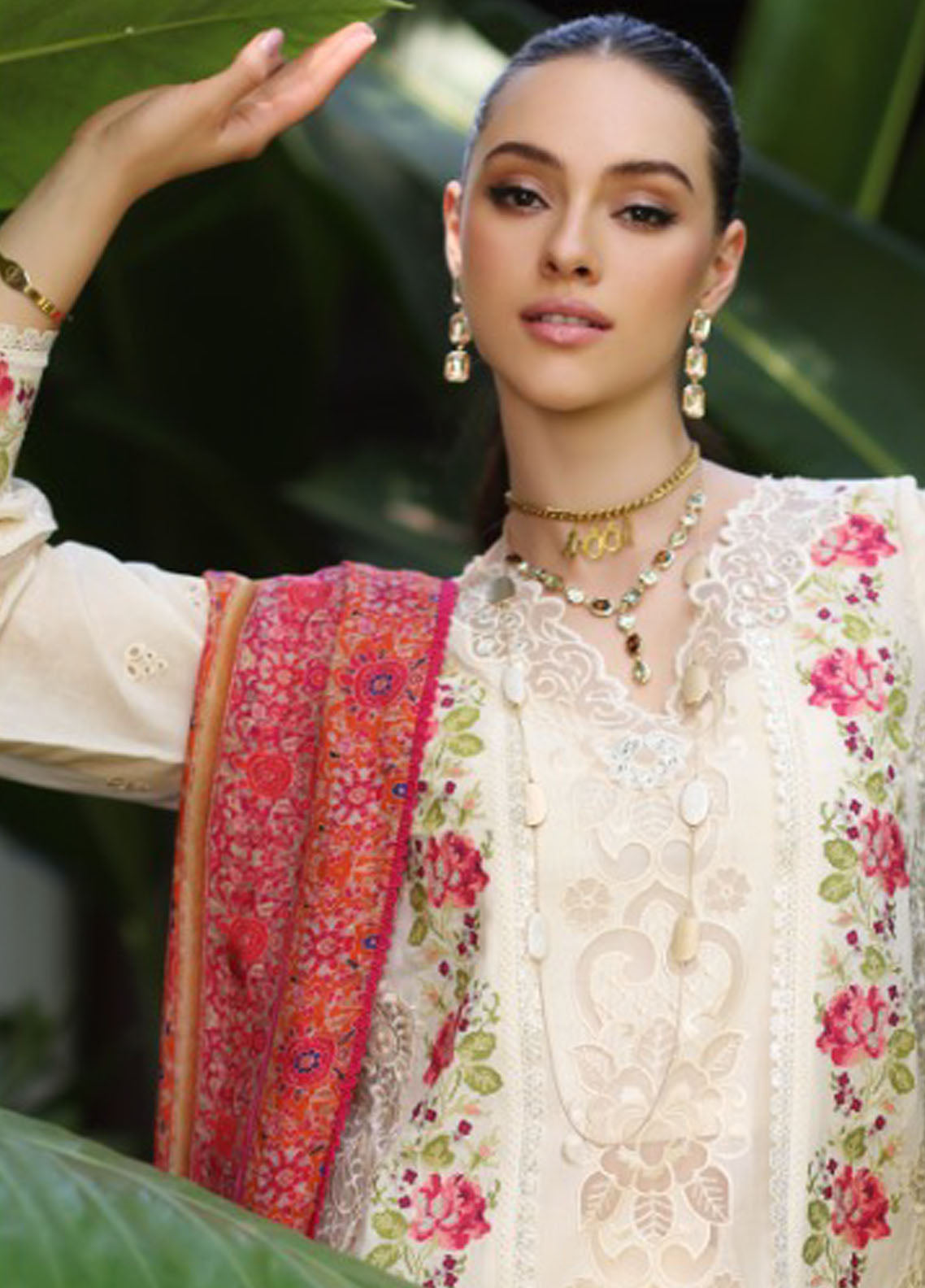 Noor By Saadia Asad Luxury Chikankari Lawn 2024 D-12B