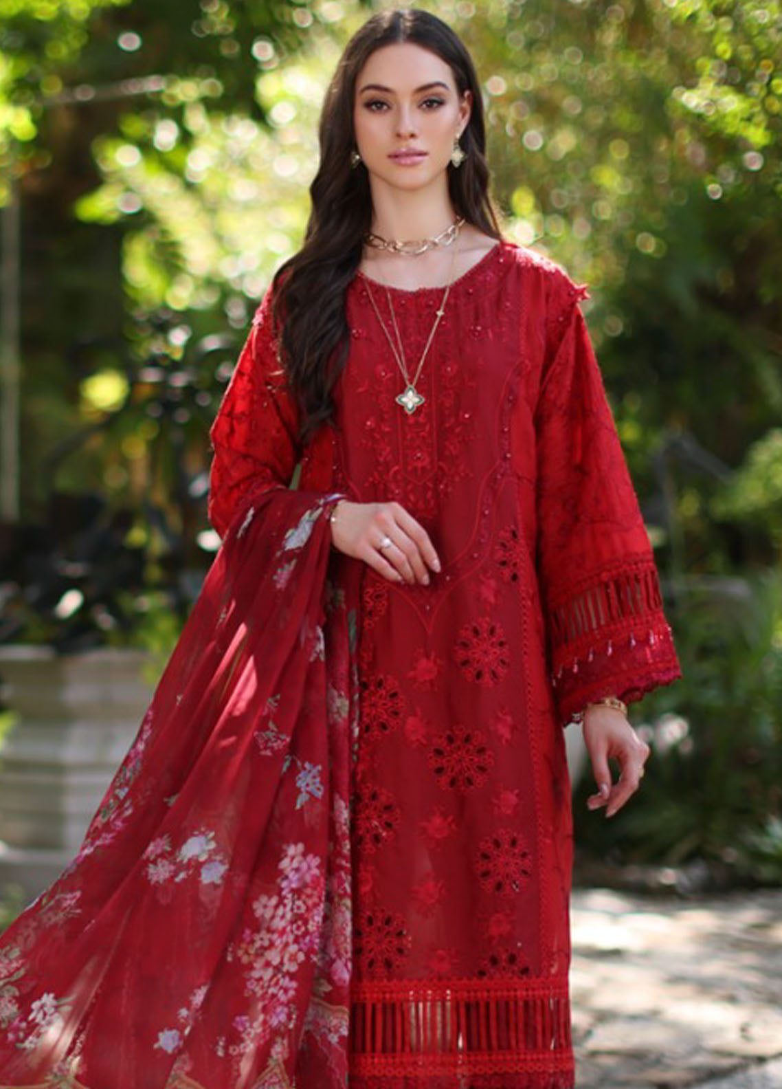 Noor By Saadia Asad Luxury Chikankari Lawn 2024 D-2B