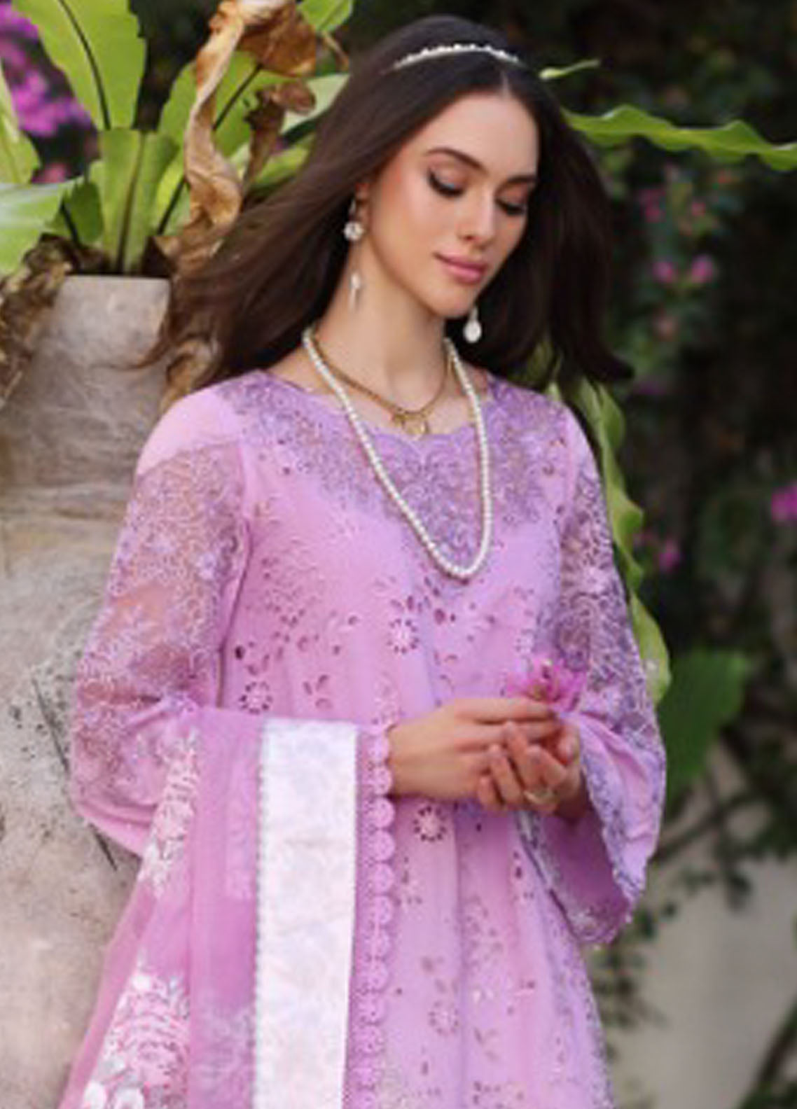 Noor By Saadia Asad Luxury Chikankari Lawn 2024 D-9A