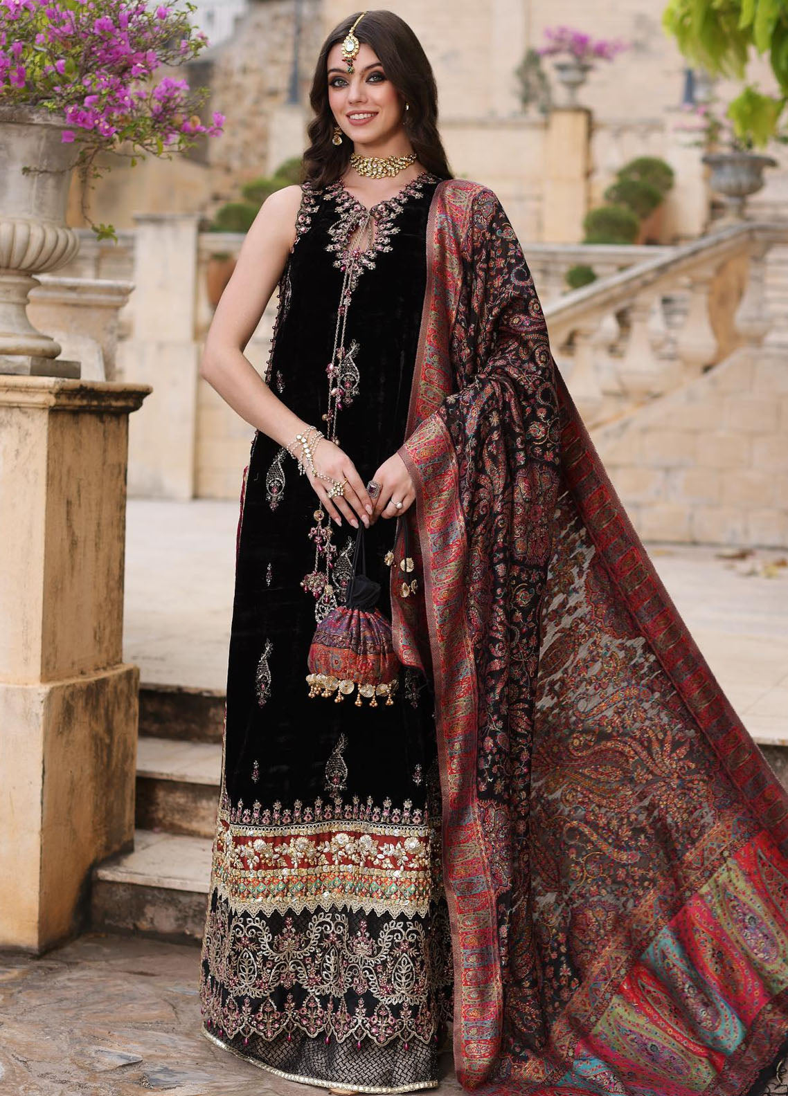 Noor Kaani By Saadia Asad Handmade Collection 2023 D6 Black