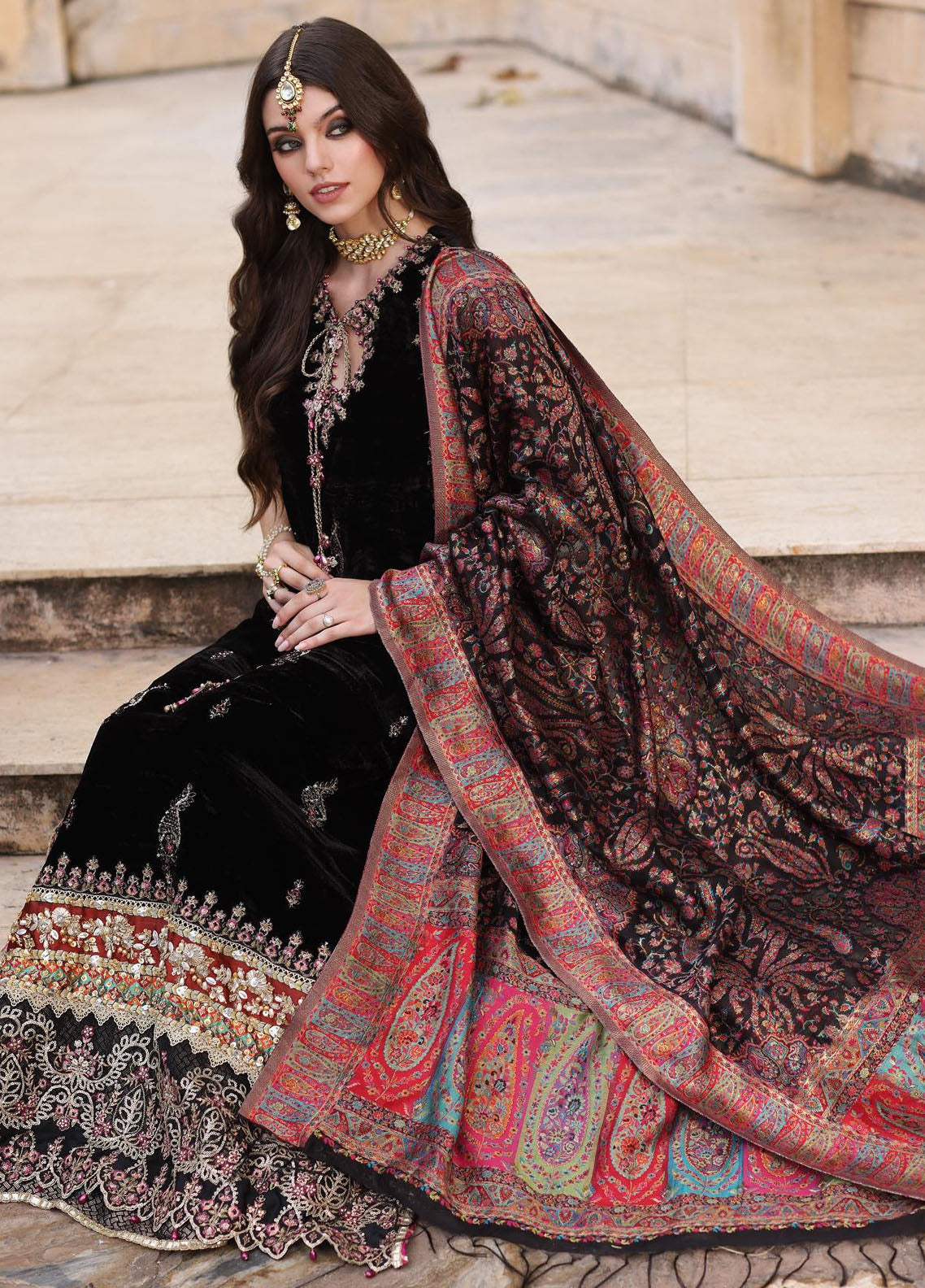 Noor Kaani By Saadia Asad Handmade Collection 2023 D6 Black