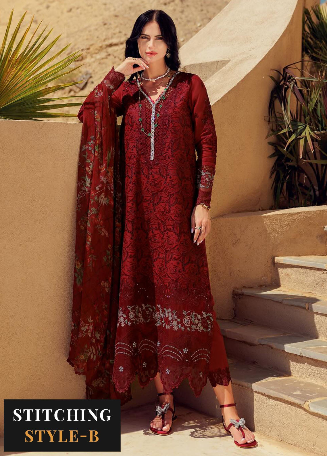 Noor by Saadia Asad Eid Handwork Laserkari Lawn Collection 2024 D1