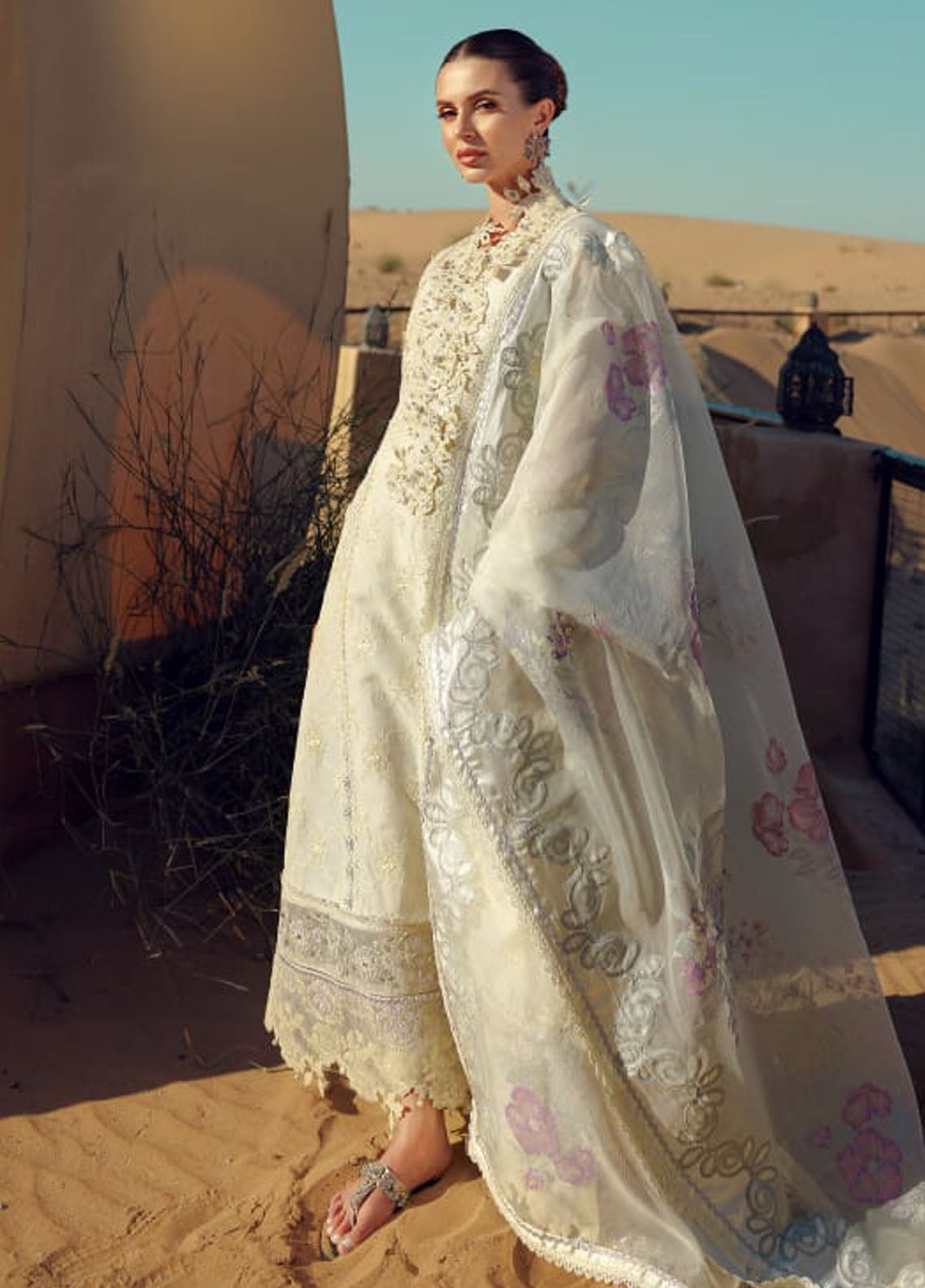 Noor by Saadia Asad Eid Handwork Laserkari Lawn Collection 2024 D2