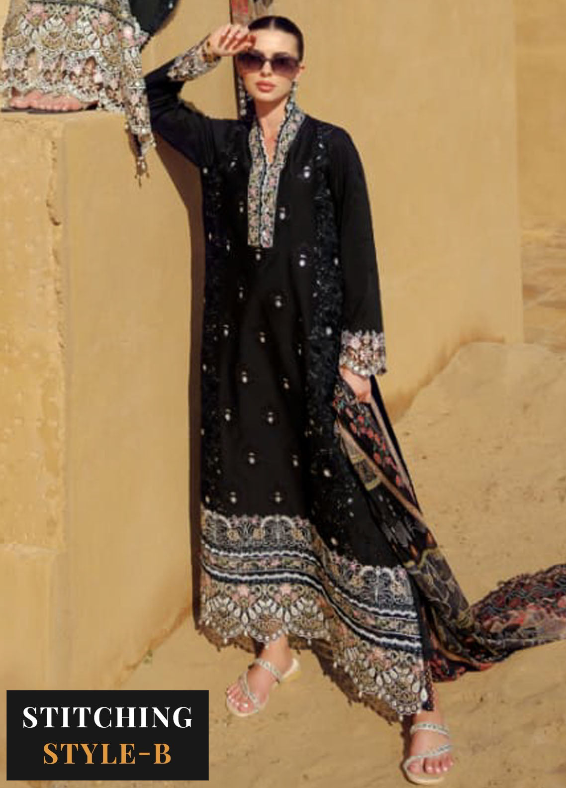 Noor by Saadia Asad Eid Handwork Laserkari Lawn Collection 2024 D6