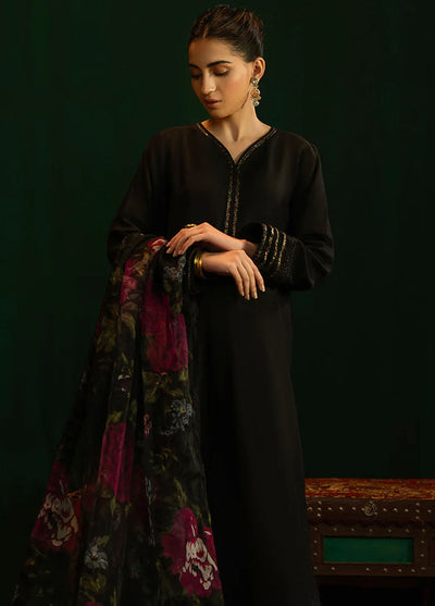 Noosh Pret Embroidered Korean Raw Silk 3 Piece Suit Nisha