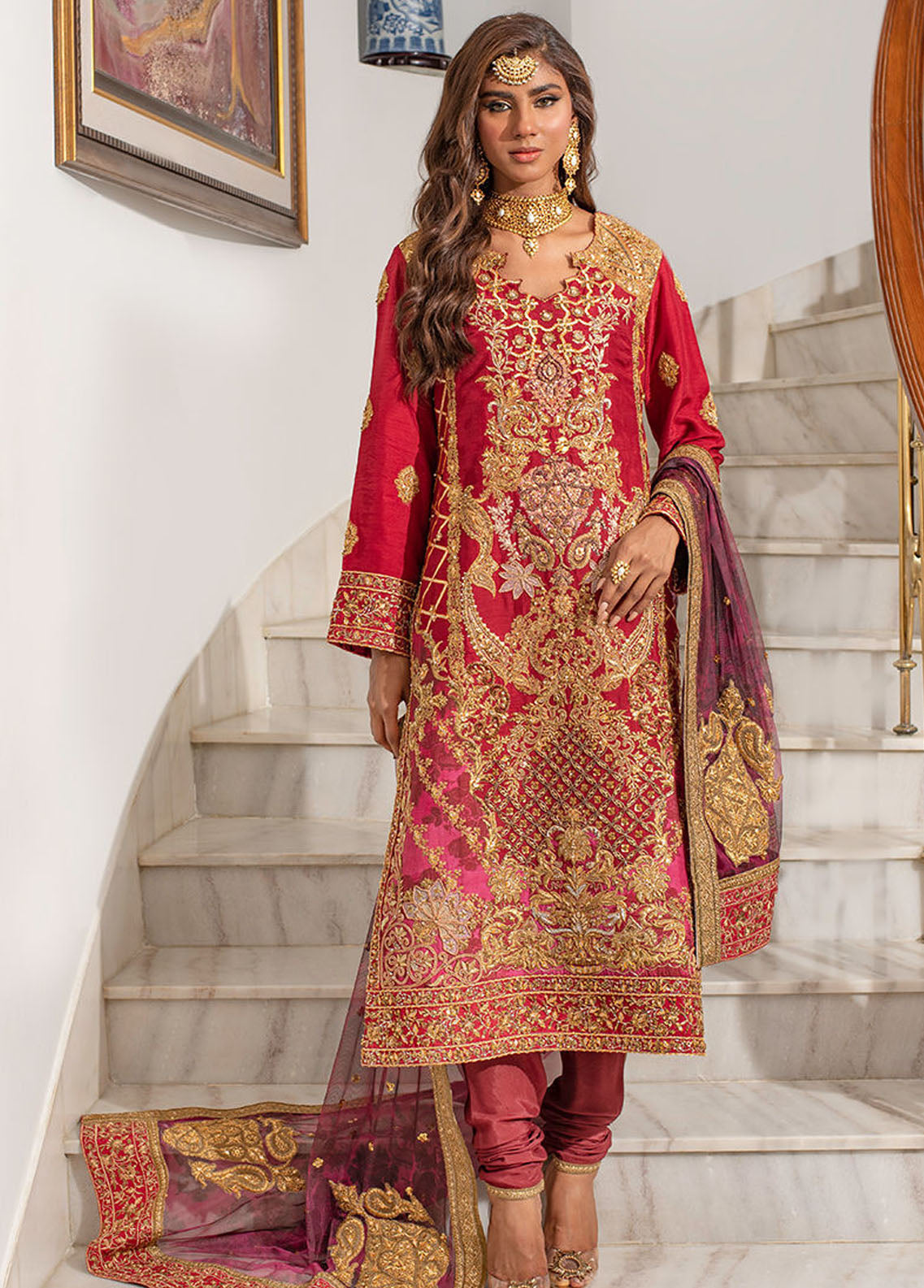 Shamaeel Ansari Pret Formal Silk 2 Piece Suit NUR-01