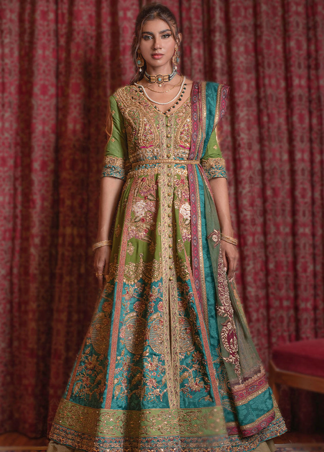 Shamaeel Ansari Pret Formal Silk 3 Piece Suit NUR-03