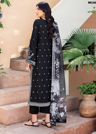 Nura by Zarif Embroidered Lawn Suits Unstitched 3 Piece ZF25TL Nura-10 Milha
