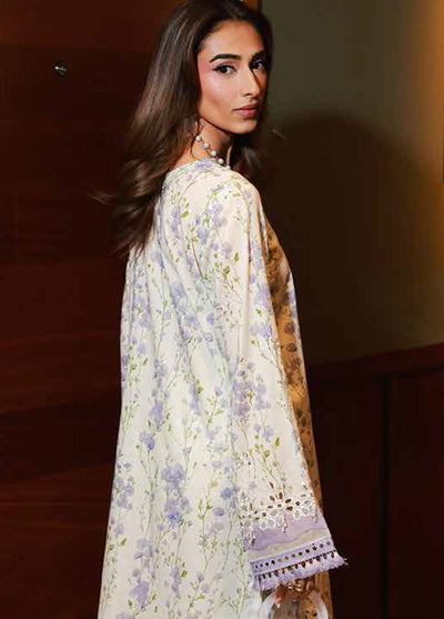 Nureh Chikankari Lawn Suits Unstitched 2 Piece NU25BRU NU2-174