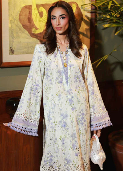 Nureh Chikankari Lawn Suits Unstitched 2 Piece NU25BRU NU2-174