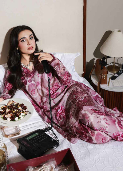 Nureh Chikankari Lawn Suits Unstitched 2 Piece NU25BRU NU2-178